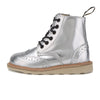 Sidney Brogue Kids Boot Silver Leather