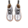 Sidney Brogue Kids Boot Silver Leather