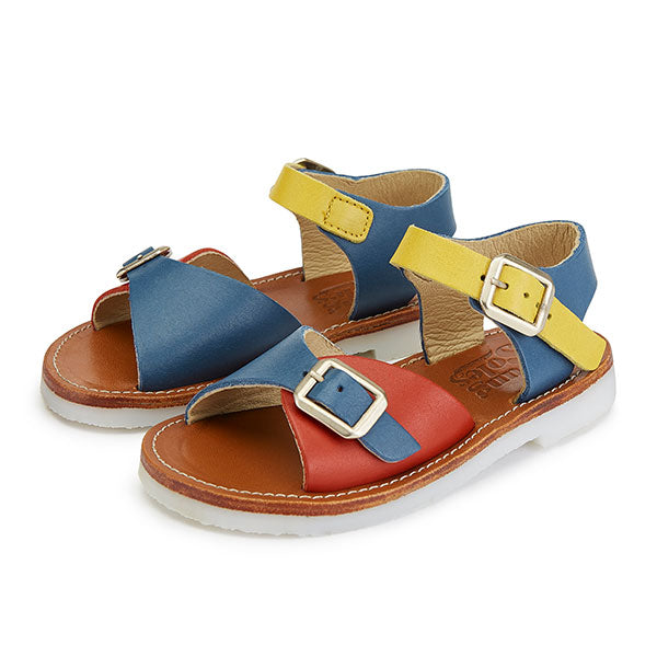 Sonny Sandal Block Retro Leather