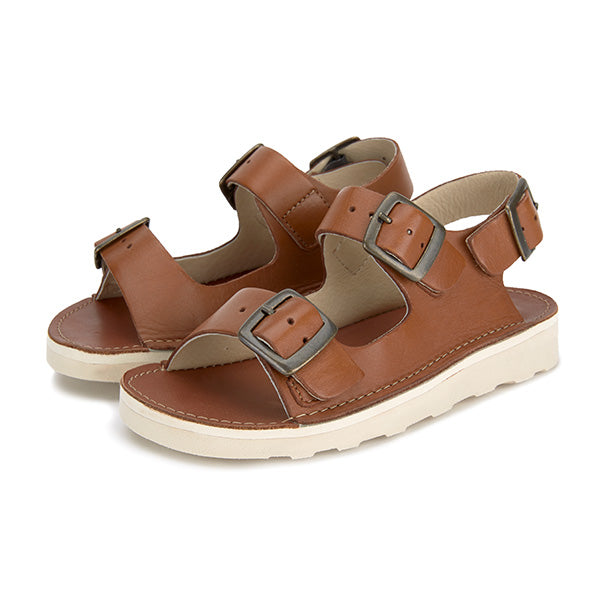 Spike Sandal Chestnut Brown Leather