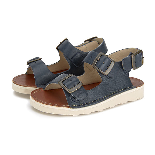 Spike Kids Sandal Navy Leather