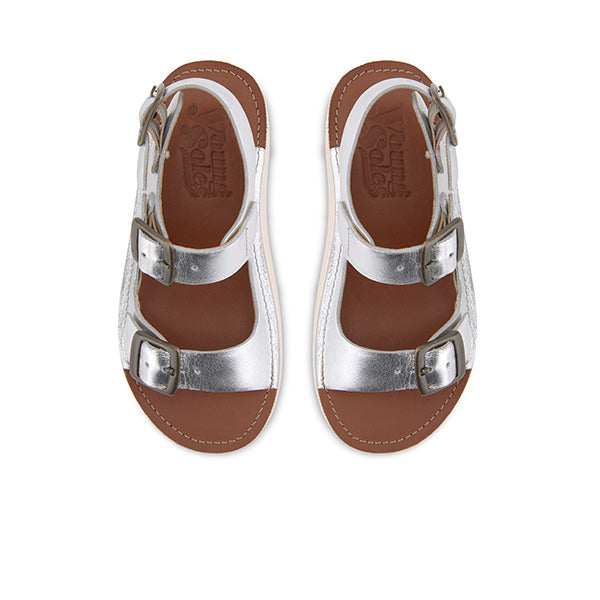 Spike Kids Sandal Silver Leather